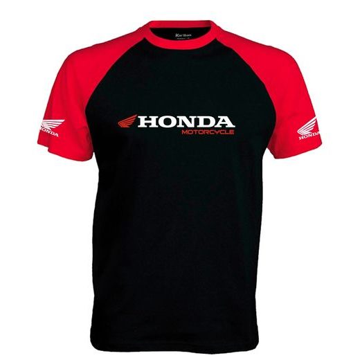 PÁNSKÉ TRIKO S MOTIVEM HONDA MOTORCYCLE 1 - ČERVENO/ČERNÉ