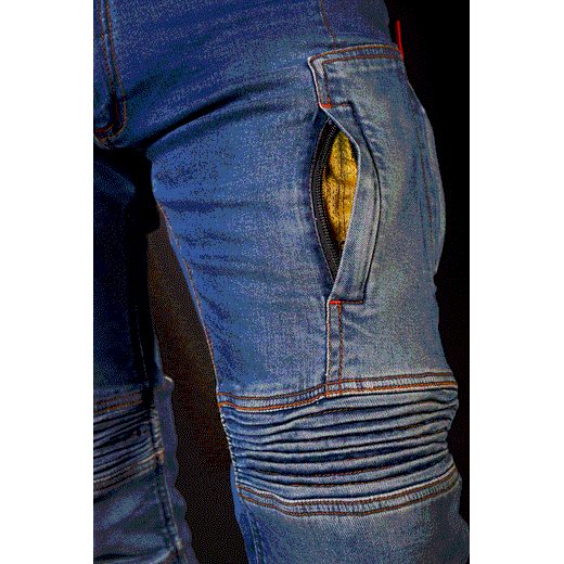 KEVLAROVÉ JEANSY 4SR CLUB SPORT BLUE