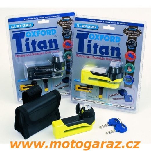 ZÁMEK KOTOUČE OXFORD TITAN ŽLUTÝ LK486