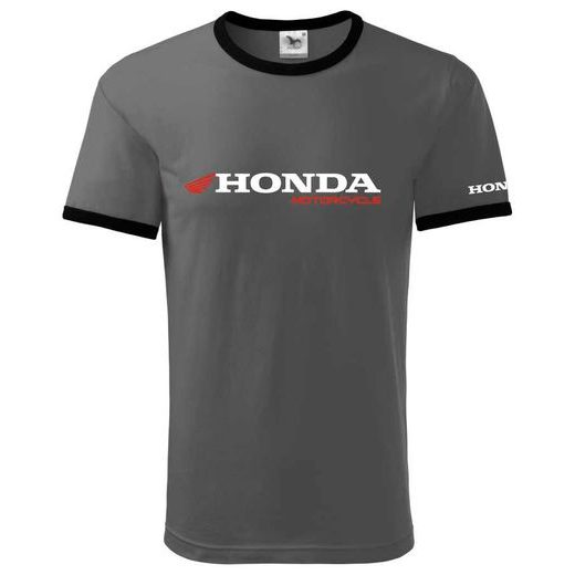 PÁNSKÉ TRIKO S MOTIVEM HONDA MOTORCYCLE 2 - ŠEDÉ