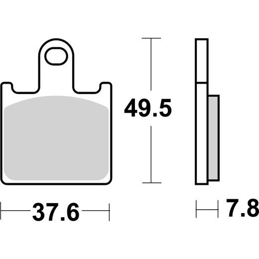 BRZDOVÉ DESTIČKY BREMBO 07KA28LA