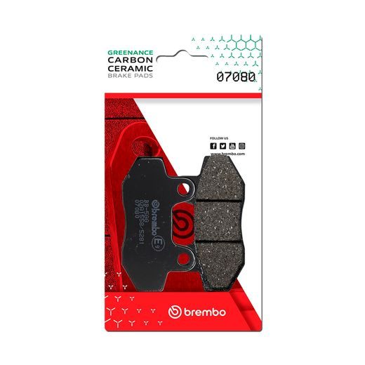 BRZDOVÉ DESTIČKY BREMBO 07080 BRZDOVÉ DESTIČKY PRO SKÚTRY CC