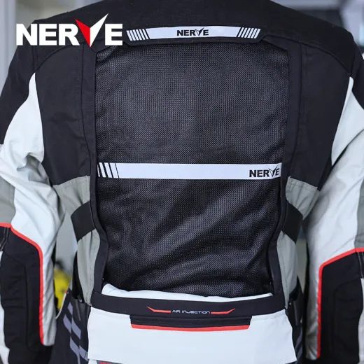 BUNDA NA MOTORKU NERVE GOLDEN TOUR BLACK/WHITE