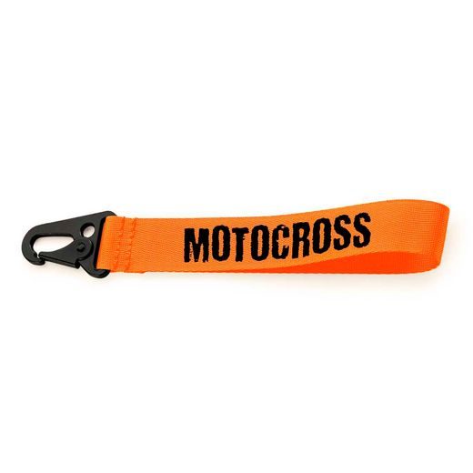 KLÍČENKA S MOTIVEM MOTOCROSS - ORANŽOVÁ