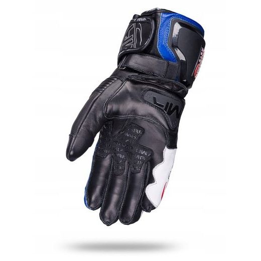 WOLF RAIDEN BLUE KOŽENÉ SPORTOVNÍ RUKAVICE NA MOTORKU