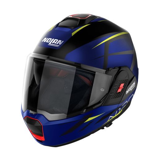 MOTO HELMA NOLAN N120-1 NIGHTLIFE N-COM FLAT BLACK 28