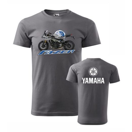 PÁNSKÉ TRIKO S MOTIVEM YAMAHA FAZER 2 - ŠEDÉ