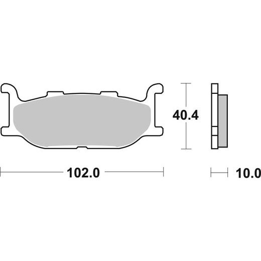 BRZDOVÉ DESTIČKY BREMBO 07YA2709 CC ROAD