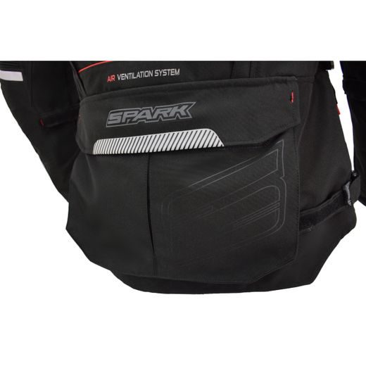PÁNSKÁ TEXTILNÍ MOTO BUNDA SPARK AVENGER EVO BLACK