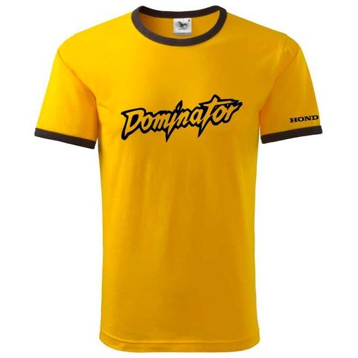 PÁNSKÉ TRIKO S MOTIVEM HONDA DOMINATOR - ŽLUTÉ