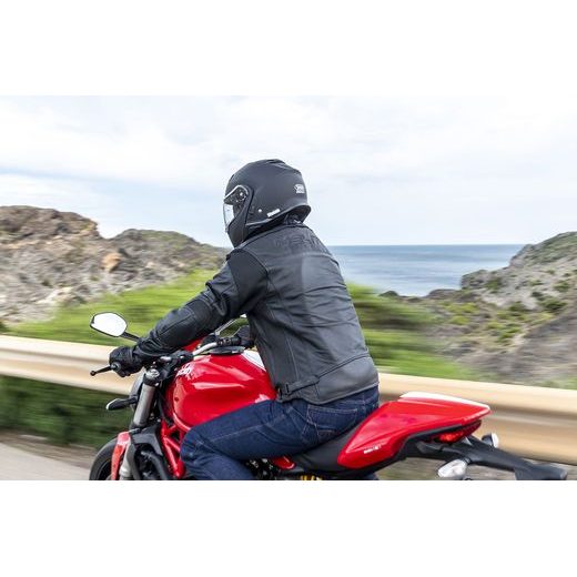 KOŽENÁ AIRBAGOVÁ BUNDA HELITE ROADSTER ČERNÁ