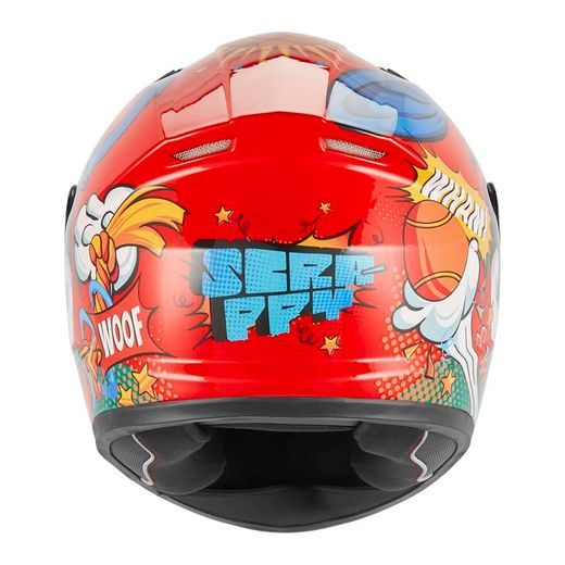 DĚTSKÁ PŘILBA NA MOTORKU NOX N731 KID SCRAPPY ČERVENÁ