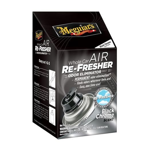 MEGUIARS AIR RE-FRESHER ODOR ELIMINATOR - DEZINFEKCE INTERIÉRU VOZIDLA (VŮNĚ BLACK CHROME) 71 G