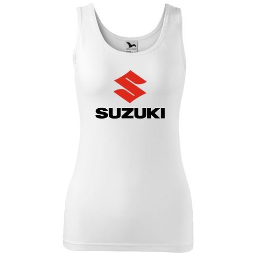 DÁMSKÉ TÍLKO S MOTIVEM SUZUKI - BÍLÉ