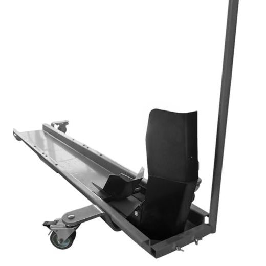 POJÍZDNÝ STOJAN POD MOTOCYKL (S FIXACÍ NA PŘEDNÍ KOLO), Q-TECH (ČERNÁ)