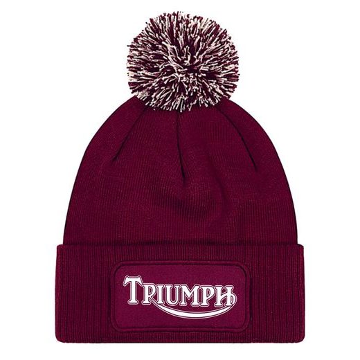 ZIMNÍ ČEPKA S BAMBULÍ A MOTIVEM TRIUMPH
