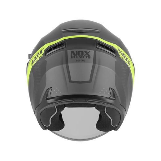 OTEVŘENÁ HELMA SE SLUNEČNÍ CLONOU NOX N130 EKTO FLUO