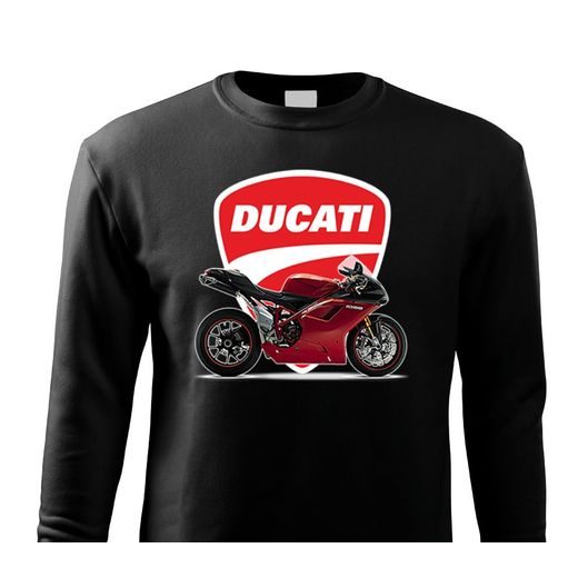 PÁNSKÁ MIKINA S MOTIVEM DUCATI 1098 - ČERNÁ