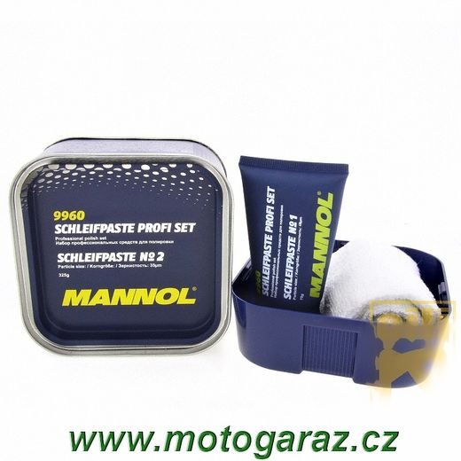 MANNOL SCHLEIFPASTE PROFI 400 ML - PROFESIONÁLNÍ LEŠTÍCÍ SADA