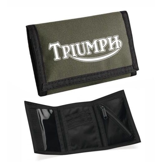 MOTO PENĚŽENKA S MOTIVEM TRIUMPH - KHAKI