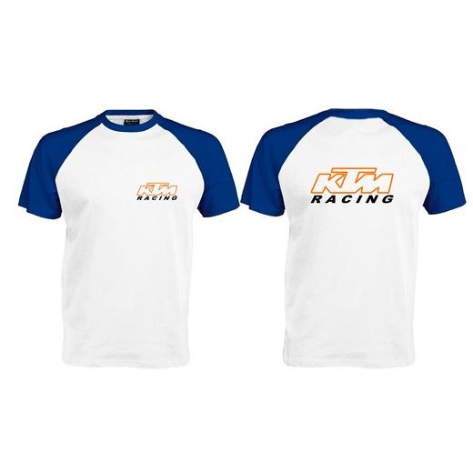 PÁNSKÉ TRIKO S MOTIVEM KTM RACING 6 - MODRO/BÍLÉ