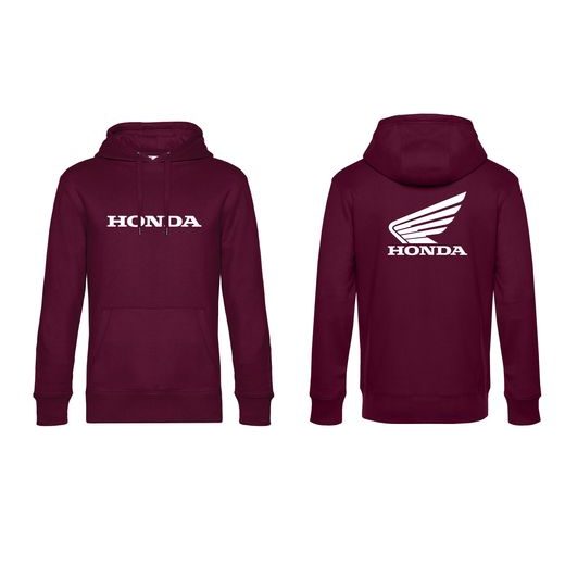 DÁMSKÁ MIKINA S KAPUCÍ A MOTIVEM HONDA 1 - VÍNOVÁ