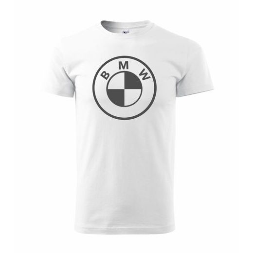 PÁNSKÉ TRIKO S MOTIVEM BMW LOGO - BÍLÉ
