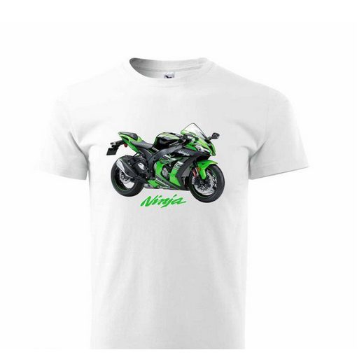 PÁNSKÉ TRIKO S MOTIVEM KAWASAKI NINJA 3 - BÍLÉ