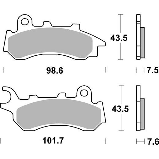 BRZDOVÉ DESTIČKY BREMBO 07118 BRZDOVÉ DESTIČKY PRO SKÚTRY CC
