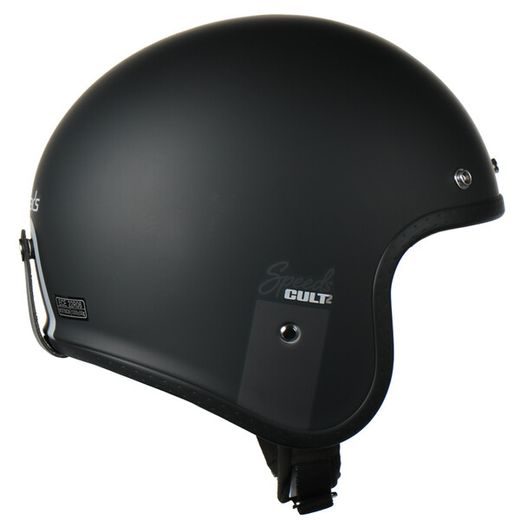 JET HELMA NA MOTORKU SE SLUNEČNÍ CLONOU SPEEDS CULT 2 - ČERNÁ/TITAN/STŘÍBRNÁ MATNÁ