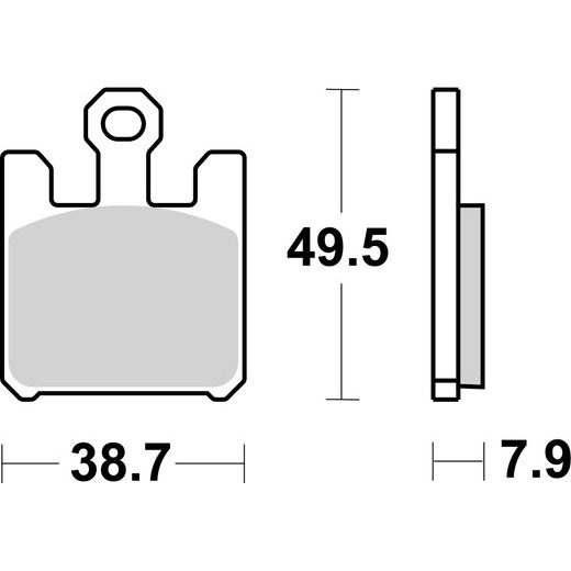 BRZDOVÉ DESTIČKY BREMBO 07SU26LA