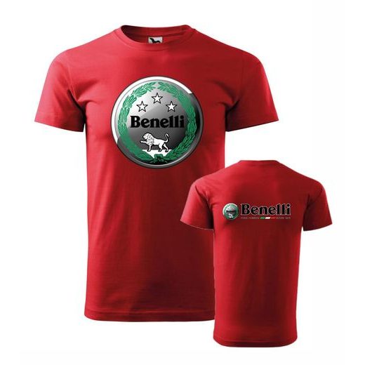 PÁNSKÉ TRIKO S MOTIVEM BENELLI - ČERVENÉ