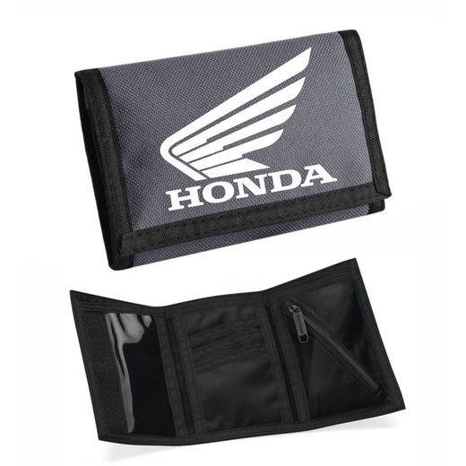 MOTO PENĚŽENKA S MOTIVEM HONDA - ŠEDÁ