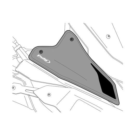 EXTENDED FRONT DEFLECTORS PUIG 21128N ČERNÝ