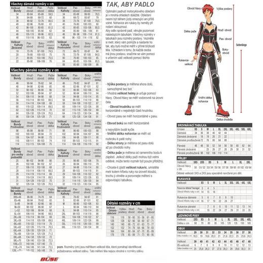 BÜSE DÁMSKÁ KOŽENÁ KOMBINÉZA IMOLA ČERNÁ/ČERVENÁ