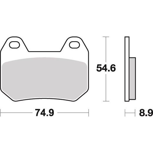 BRZDOVÉ DESTIČKY BREMBO 07BB2507 CC ROAD