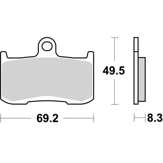 BRZDOVÉ DESTIČKY BREMBO 07KA23SR