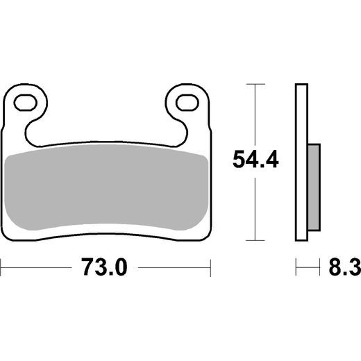 BRZDOVÉ DESTIČKY BREMBO 07GR90SA