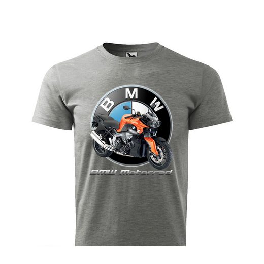 PÁNSKÉ TRIKO S MOTIVEM BMW K1300R MOTORRAD - ŠEDÉ
