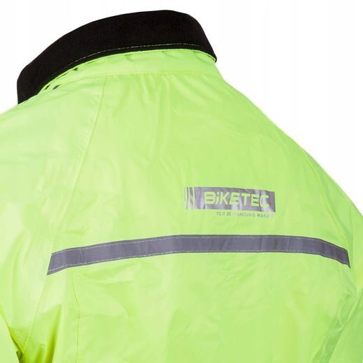 NEPROMOKAVÁ BUNDA NA MOTORKU BIKETEC FLUO