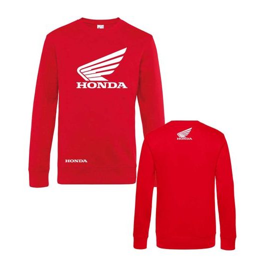 PÁNSKÁ MIKINA S MOTIVEM HONDA - ČERVENÁ
