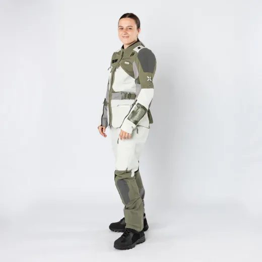 DÁMSKÁ BUNDA IXS VENTURE-AIR 1.0 X2-051605 OLIVOVÁ-SVĚTLE ŠEDÁ
