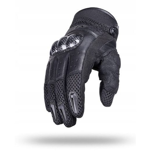 WOLF RABID BLACK KOŽENÉ RUKAVICE NA MOTORKU