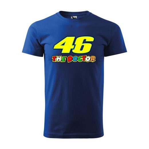 PÁNSKÉ TRIKO S MOTIVEM THE DOCTOR - KRÁLOVSKY MODRÉ