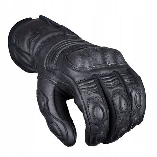 WOLF ULTOR BLACK KOŽENÉ RUKAVICE NA MOTORKU