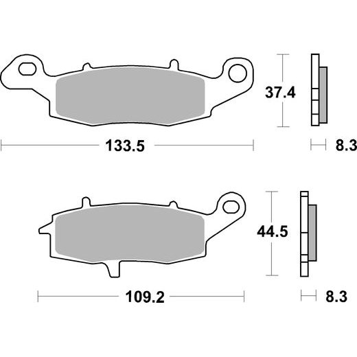 BRZDOVÉ DESTIČKY BREMBO 07KA18SA