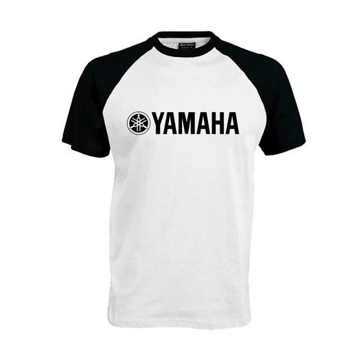 PÁNSKÉ TRIKO S MOTIVEM YAMAHA 1 - ČERNO/BÍLÉ