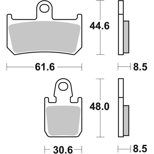 BRZDOVÉ DESTIČKY BREMBO 07YA46SA