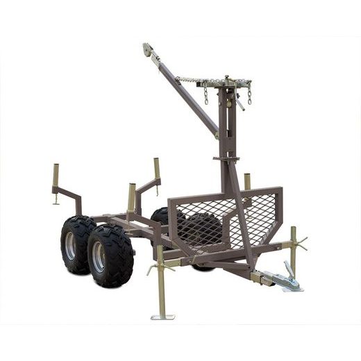 SHARK WOOD 1500, VOZÍK ZA ČTYŘKOLKU ČERNÝ