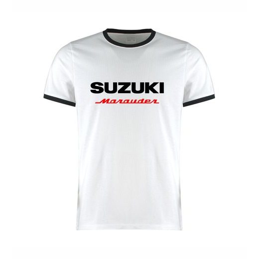 PÁNSKÉ TRIKO S MOTIVEM SUZUKI MARAUDER 1 - BÍLÉ